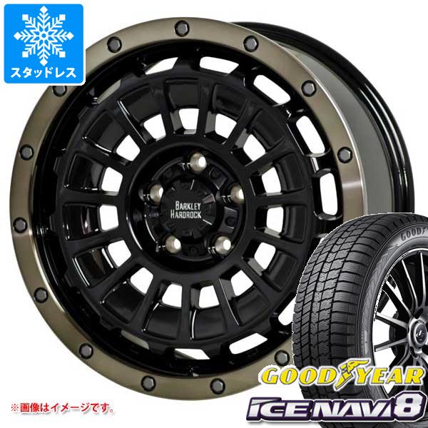 【タイヤ交換対象】ジープ レネゲード BU/BV系用 スタッドレス グッドイヤー アイスナビ8 215/60R17 96Q バークレイハードロック ローガン タイヤホイール4本セット|タイヤマックス