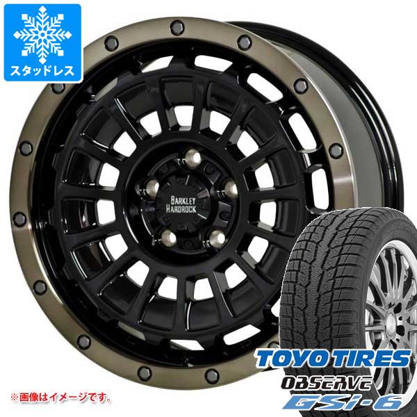【タイヤ交換対象】ジープ ラングラー JK/JL系用 スタッドレス トーヨー オブザーブ GSi-6 265/70R17 115Q バークレイハードロック ローガン タイヤホイール4本セット|タイヤマックス