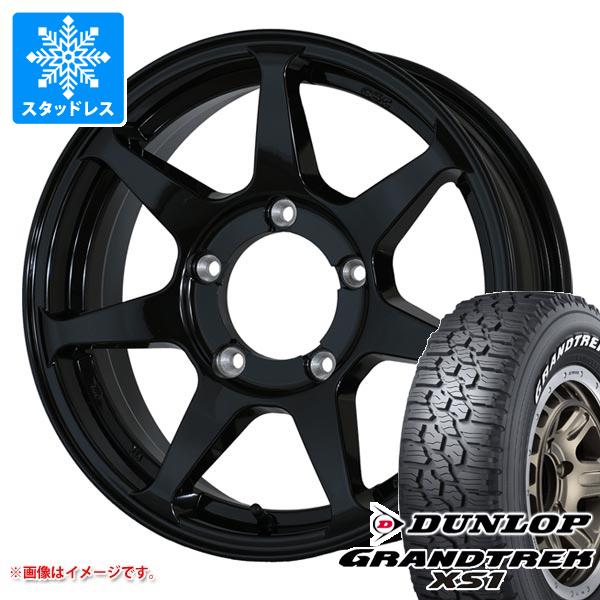 【タイヤ交換対象】ジムニー用 スタッドレス ダンロップ グラントレック XS1 185/85R16 105/103L LT ホワイトレター ドゥオール CST ゼロワンハイパー +J タイヤホイール4本セット
