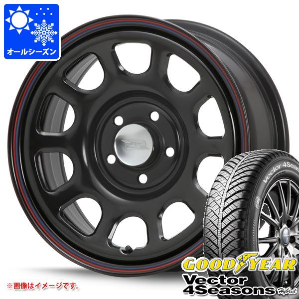 【タイヤ交換対象】オールシーズン 215/65R16 98H グッドイヤー ベクター 4シーズンズ ハイブリッド MLJ デイトナ SS 新型デリカD5対応 7.0-16 タイヤホイール4本セット