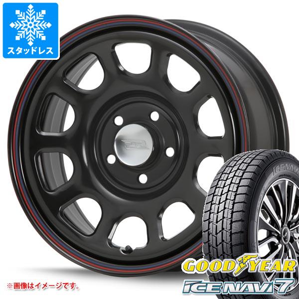 【タイヤ交換対象】2026年製 スタッドレスタイヤ グッドイヤー アイスナビ7 215/65R16 98Q & MLJ デイトナ SS 新型デリカD5対応 7.0-16 タイヤホイール4本セット215/65-16 GOODYEAR ICE NAVI 7|タイヤマックス