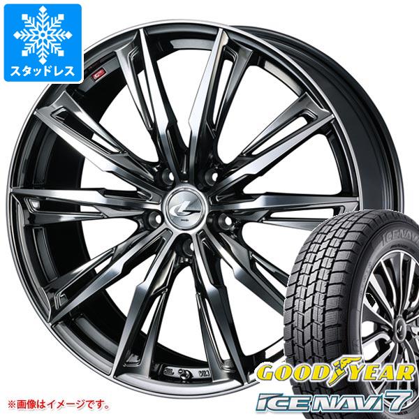 【タイヤ交換対象】スタッドレスタイヤ グッドイヤー アイスナビ7 195/45R17 81Q & レオニス GX 7.0-17 タイヤホイール4本セット195/45-17 GOODYEAR ICE NAVI 7|タイヤマックス