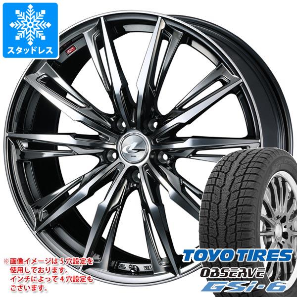 【タイヤ交換対象】スタッドレスタイヤ トーヨー オブザーブ GSi-6 225/65R17 102Q & レオニス GX 7.0-17 タイヤホイール4本セット225/65-17 TOYO OBSERVE GSi-6|タイヤマックス