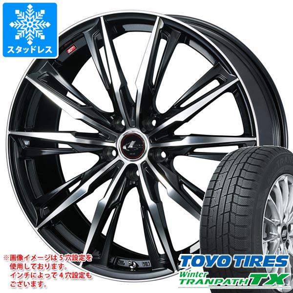 【タイヤ交換対象】スタッドレスタイヤ トーヨー ウィンタートランパス TX 185/65R15 88Q ＆ レオニス GX タイヤホイール4本セット185/65-15 TOYO Winter TRANPATH TX｜タイヤマックス