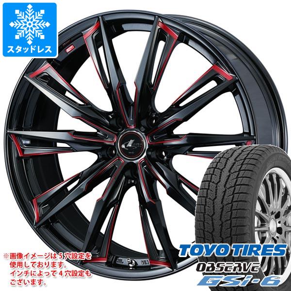 【タイヤ交換対象】スタッドレスタイヤ トーヨー オブザーブ GSi-6 225/60R18 100Q ＆ レオニス GX 8.0-18 タイヤホイール4本セット225/60-18 TOYO OBSERVE GSi-6｜タイヤマックス