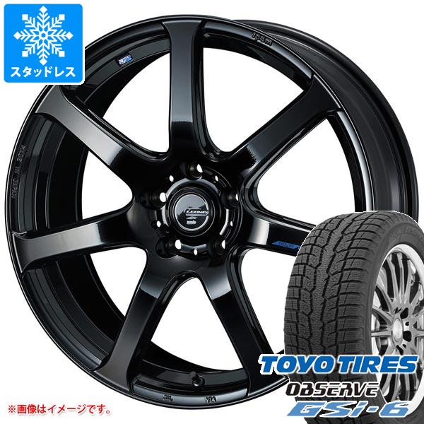 【タイヤ交換対象】スタッドレスタイヤ トーヨー オブザーブ GSi-6 225/55R18 98Q & レオニス ナヴィア 07 8.0-18 タイヤホイール4本セット225/55-18 TOYO OBSERVE GSi-6|タイヤマックス