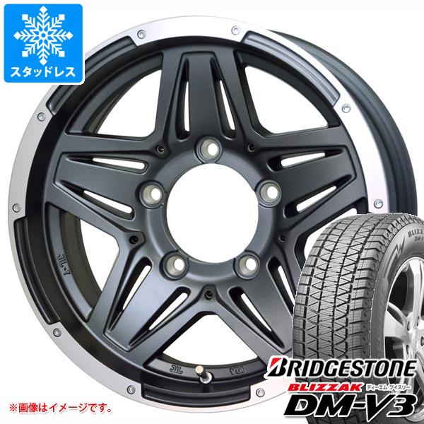【タイヤ交換対象】5本セット スズキ ジムニーノマド JC74W用 スタッドレス ブリヂストン ブリザック DM-V3 215/70R16 100Q マッドクロス JB-01 タイヤホイール5本セット