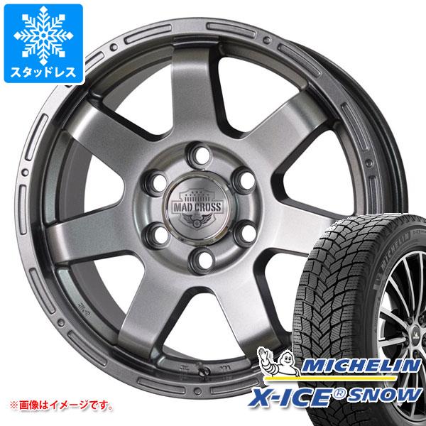 【タイヤ交換対象】ランドクルーザー250用 スタッドレス ミシュラン エックスアイススノー SUV 265/65R18 114T マッドクロス MC-76 タイヤホイール4本セット