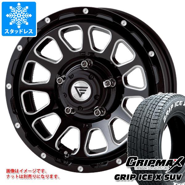 【タイヤ交換対象】5本セット ジムニー用 スタッドレス グリップマックス グリップアイスエックス SUV 185/85R16 105/103N ホワイトレター デルタフォース オーバル タイヤホイール5本セット|タイヤマックス