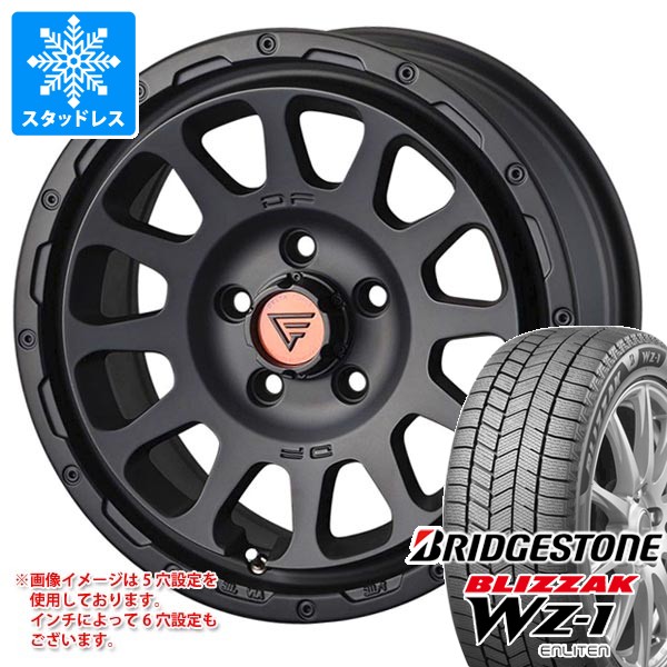 【タイヤ交換対象】ミツビシ デリカD5用 スタッドレス ブリヂストン ブリザック WZ-1 235/65R17 108Q XL デルタフォース オーバル タイヤホイール4本セット