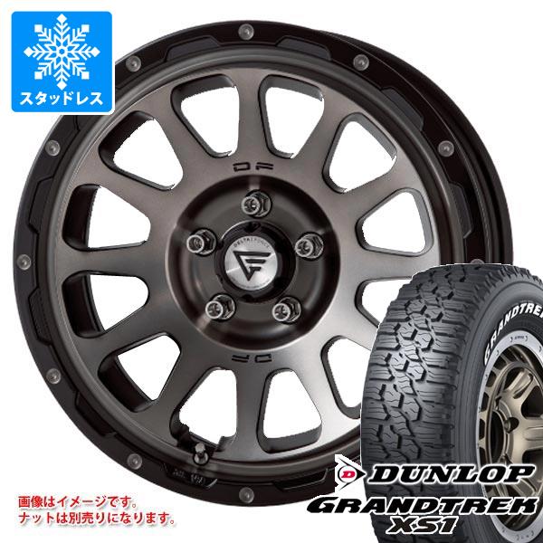 【タイヤ交換対象】デリカD5用 スタッドレス ダンロップ グラントレック XS1 LT215/70R16 100/97N ホワイトレター デルタフォース オーバル タイヤホイール4本セット｜タイヤマックス