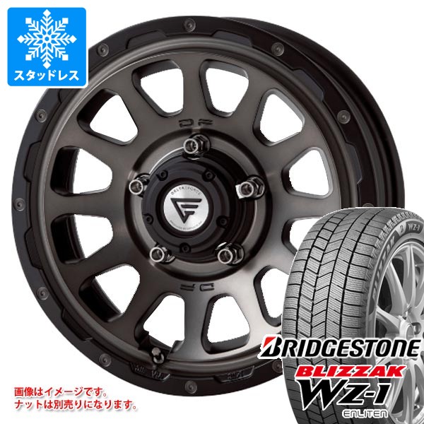 【タイヤ交換対象】スズキ ジムニー用 スタッドレス ブリヂストン ブリザック WZ-1 175/80R16 91Q 2025年10月発売サイズ デルタフォース オーバル タイヤホイール4本セット