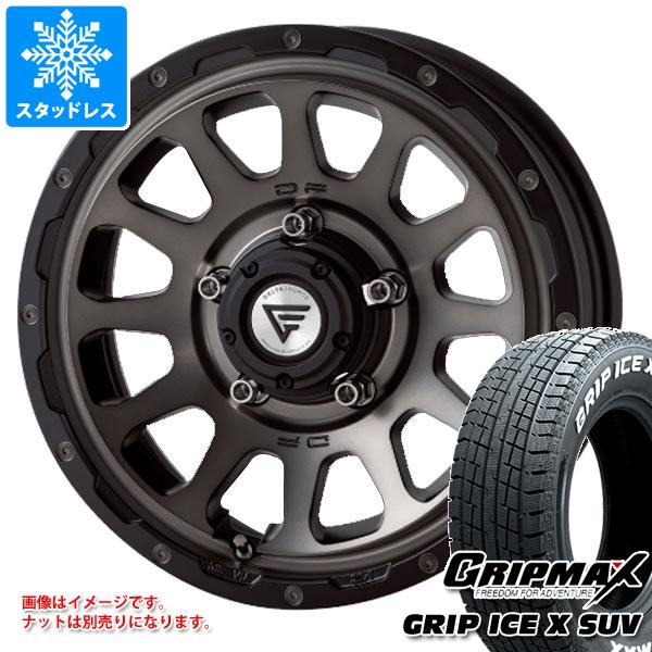 【タイヤ交換対象】5本セット ジムニー用 スタッドレス グリップマックス グリップアイスエックス SUV 185/85R16 105/103N ホワイトレター デルタフォース オーバル タイヤホイール5本セット|タイヤマックス