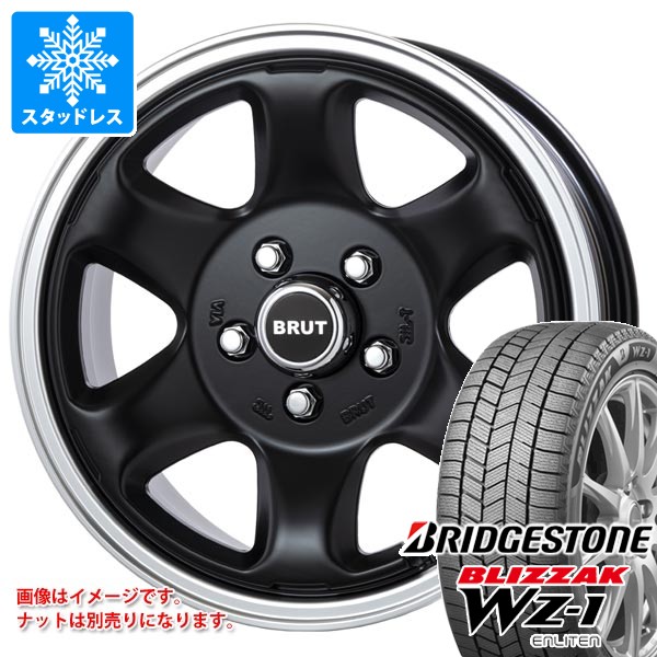 【タイヤ交換対象】スタッドレスタイヤ ブリヂストン ブリザック WZ-1 215/70R16 100Q ＆ ブルート BR-44 デリカD:5用 6.5-16 タイヤホイール4本セット215/70-16 BRIDGESTONE BLIZZAK WZ-1