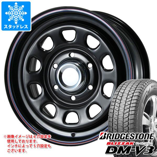 【タイヤ交換対象】ハイエース 200系用 スタッドレス ブリヂストン ブリザック DM-V3 215/70R16 100Q MLJ デイトナ SS タイヤホイール4本セット|タイヤマックス