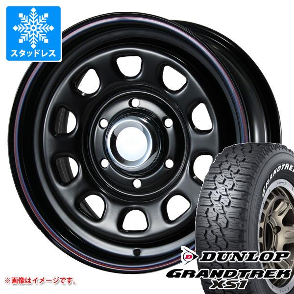 【タイヤ交換対象】NV350キャラバン E26用 スタッドレス ダンロップ グラントレック XS1 LT215/70R16 100/97N ホワイトレター MLJ デイトナ SS タイヤホイール4本セット|タイヤマックス