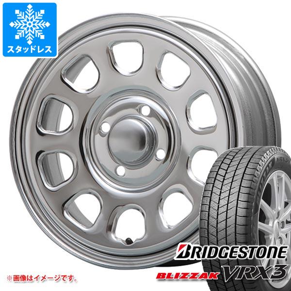 【タイヤ交換対象】ハスラー用 スタッドレス ブリヂストン ブリザック VRX3 165/70R14 81Q MLJ デイトナ SS タイヤホイール4本セット|タイヤマックス