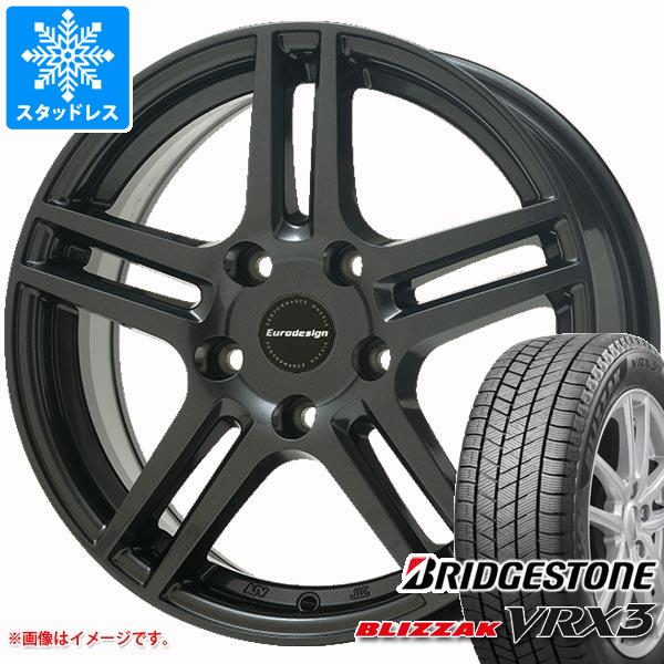 【タイヤ交換対象】シトロエン DS3 A5系用 スタッドレス ブリヂストン ブリザック VRX3 185/65R15 88Q アイガー タイヤホイール4本セット