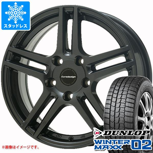 【タイヤ交換対象】ルノー コレオス用 スタッドレス ダンロップ ウインターマックス02 WM02 225/60R17 99Q アイガー タイヤホイール4本セット