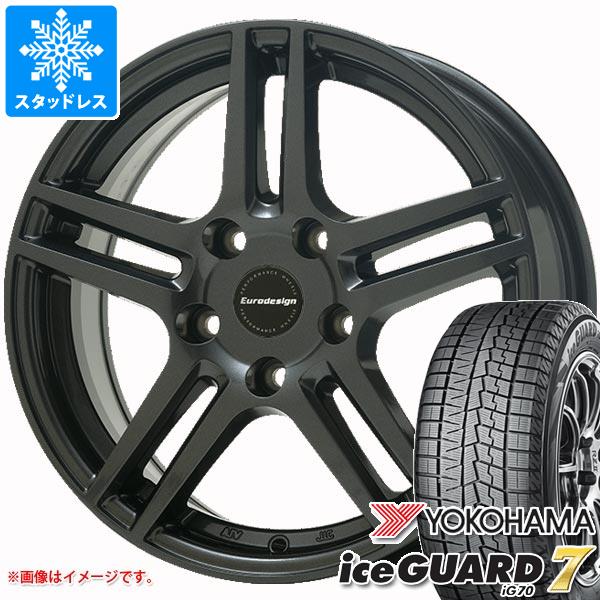 【タイヤ交換対象】ルノー アルカナ LJLH4MH用 スタッドレス ヨコハマ アイスガードセブン iG70 215/65R16 98Q アイガー タイヤホイール4本セット
