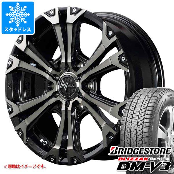 【タイヤ交換対象】スタッドレスタイヤ ブリヂストン ブリザック DM-V3 265/65R17 112Q ＆ ナイトロパワー ジャベリン 8.0-17 タイヤホイール4本セット265/65-17 BRIDGESTONE BLIZZAK DM-V3｜タイヤマックス