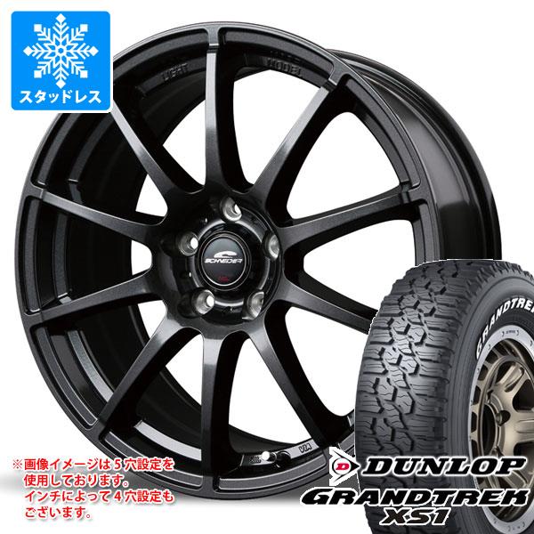 【タイヤ交換対象】スタッドレスタイヤ ダンロップ グラントレック XS1 215/70R16 100/97N ホワイトレター ＆ MID ホイールズ スタッグ 6.5-16 タイヤホイール4本セット215/70-16 DUNLOP GRANDTREK XS1｜タイヤマックス 74,140円