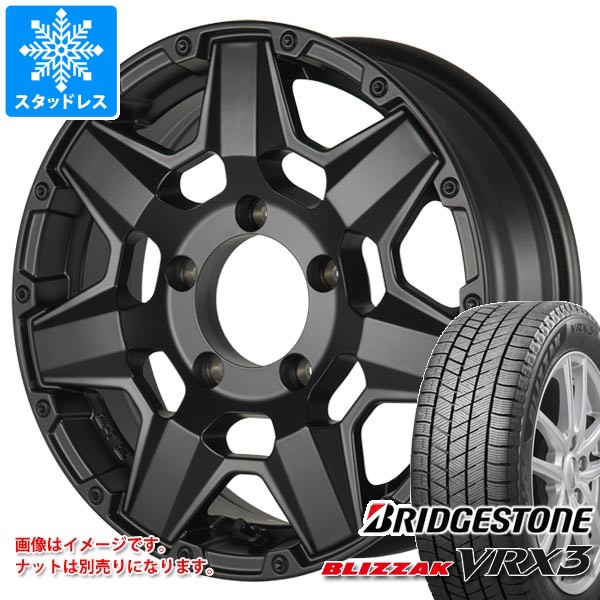 【タイヤ交換対象】スズキ ジムニー JB64W用 スタッドレス ブリヂストン ブリザック VRX3 215/70R16 100Q クライメイト スワット タイヤホイール4本セット｜タイヤマックス