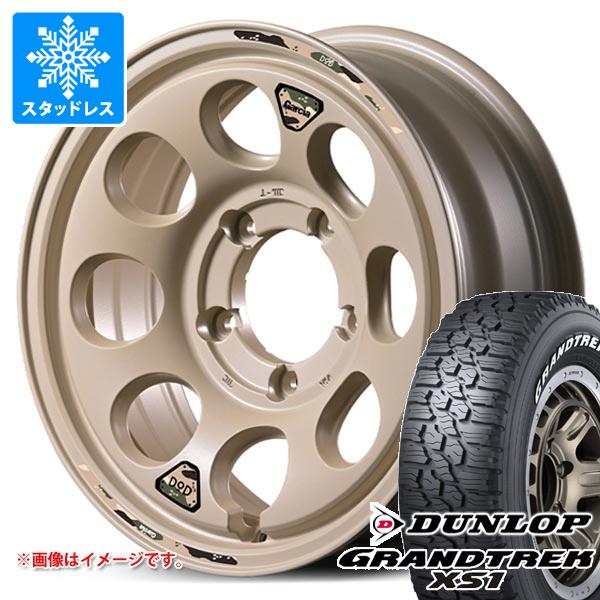 【タイヤ交換対象】5本セット スズキ ジムニーノマド JC74W用 スタッドレス ダンロップ グラントレック XS1 LT215/70R16 100/97N ホワイトレター ウシャリン タイヤホイール5本セット