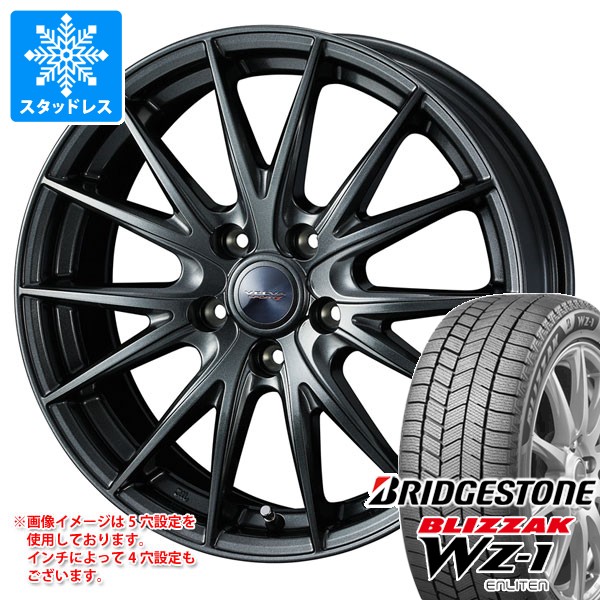 【タイヤ交換対象】スタッドレスタイヤ ブリヂストン ブリザック WZ-1 225/65R17 102Q ＆ ヴェルヴァ スポルト2 7.0-17 タイヤホイール4本セット225/65-17 BRIDGESTONE BLIZZAK WZ-1