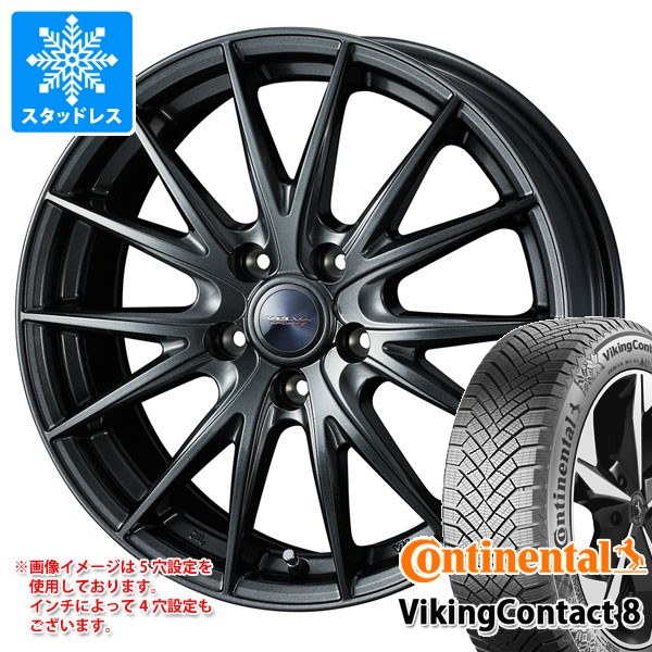 【タイヤ交換対象】トヨタ 40系アルファード用 スタッドレス コンチネンタル バイキングコンタクト8 225/55R19 103T XL ヴェルヴァ スポルト2 タイヤホイール4本セット|タイヤマックス