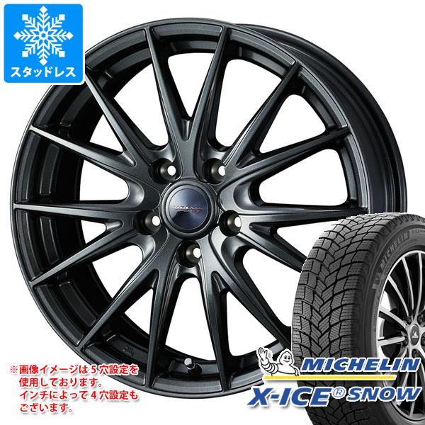【タイヤ交換対象】スタッドレスタイヤ ミシュラン エックスアイススノー 165/55R15 75T ＆ ヴェルヴァ スポルト2 4.5-15 タイヤホイール4本セット165/55-15 MICHELIN X-ICE SNOW｜タイヤマックス