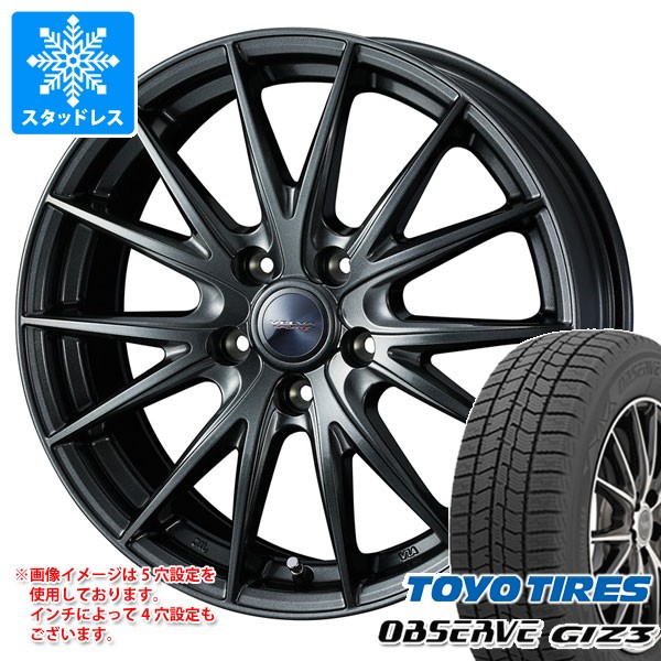 【タイヤ交換対象】トヨタ クラウン スポーツ 36系用 スタッドレス トーヨー オブザーブ ギズ3 235/55R19 101Q ヴェルヴァ スポルト2 タイヤホイール4本セット|タイヤマックス