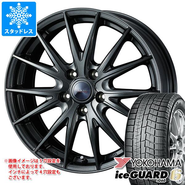 【タイヤ交換対象】スタッドレスタイヤ ヨコハマ アイスガードシックス iG60 195/50R15 82Q & ヴェルヴァ スポルト2 5.5-15 タイヤホイール4本セット195/50-15 YOKOHAMA iceGUARD 6 iG60|タイヤマックス