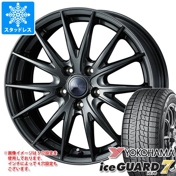 【タイヤ交換対象】スタッドレスタイヤ ヨコハマ アイスガードセブン iG70 175/70R14 84Q ＆ ヴェルヴァ スポルト2 5.5-14 タイヤホイール4本セット175/70-14 YOKOHAMA iceGUARD 7 iG70