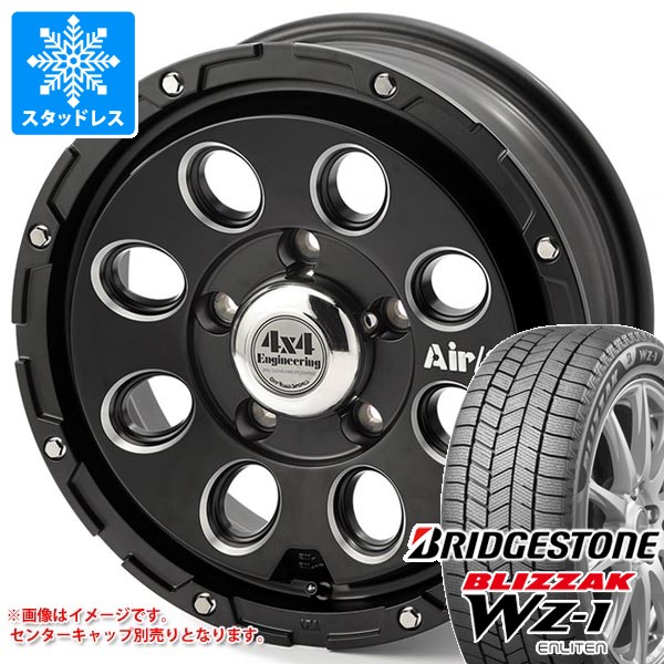 【タイヤ交換対象】5本セット スズキ ジムニー JB64W用 スタッドレス ブリヂストン ブリザック WZ-1 215/70R16 100Q エアージー マッシヴ タイヤホイール5本セット