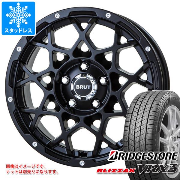 【タイヤ交換対象】ジープ レネゲード BU/BV系用 スタッドレス ブリヂストン ブリザック VRX3 215/70R16 100Q ブルート BR-55 タイヤホイール4本セット