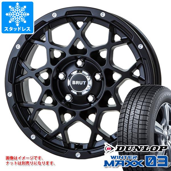 【タイヤ交換対象】ジープ レネゲード BU/BV系用 スタッドレス ダンロップ ウインターマックス03 WM03 215/65R16 98Q ブルート BR-55 タイヤホイール4本セット|タイヤマックス