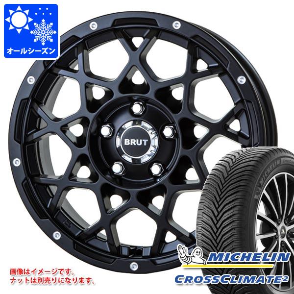 【タイヤ交換対象】ジープ レネゲード BU/BV系用 オールシーズンタイヤ ミシュラン クロスクライメート2 215/65R16 102V XL ブルート BR-55 タイヤホイール4本セット