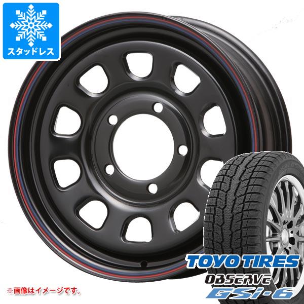 【タイヤ交換対象】5本セット ジムニーシエラ JB74W用 スタッドレス トーヨー オブザーブ GSi-6 225/70R16 103Q MLJ デイトナ SS タイヤホイール5本セット|タイヤマックス