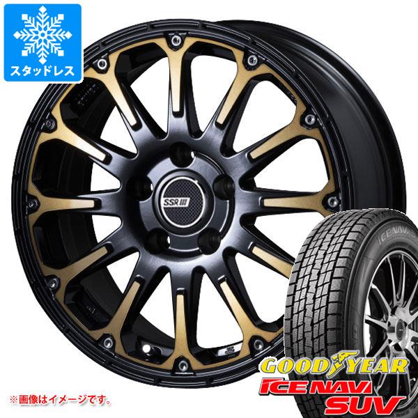 【タイヤ交換対象】デリカD:5用 スタッドレス グッドイヤー アイスナビ SUV 215/70R16 100Q SSR ディバイド FT タイヤホイール4本セット