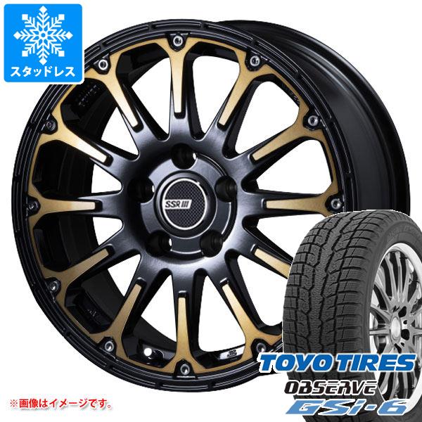【タイヤ交換対象】ミツビシ デリカD5用 スタッドレス トーヨー オブザーブ GSi-6 215/70R16 100Q SSR ディバイド FT タイヤホイール4本セット