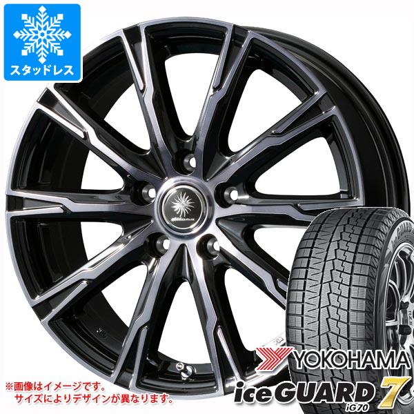 【タイヤ交換対象】スタッドレスタイヤ ヨコハマ アイスガードセブン iG70 175/65R14 82Q ＆ ディルーチェ DX10 5.5-14 タイヤホイール4本セット175/65-14 YOKOHAMA iceGUARD 7 iG70｜タイヤマックス
