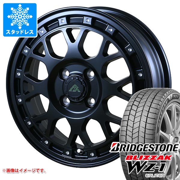 【タイヤ交換対象】スタッドレスタイヤ ブリヂストン ブリザック WZ-1 155/65R14 75Q & ドゥオール フェニーチェ クロス XC8 5.0-14 タイヤホイール4本セット155/65-14 BRIDGESTONE BLIZZAK WZ-1