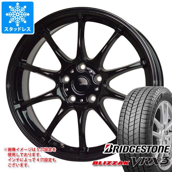 【タイヤ交換対象】スタッドレスタイヤ ブリヂストン ブリザック VRX3 145/70R12 69Q ＆ ジースピード G-07 4.0-12 タイヤホイール4本セット145/70-12 BRIDGESTONE BLIZZAK VRX3