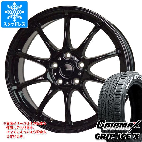 【タイヤ交換対象】スタッドレスタイヤ グリップマックス グリップアイスエックス 195/60R17 90T ホワイトレター ＆ ジースピード G-07 7.0-17 タイヤホイール4本セット195/60-17 GRIP MAX GRIP ICE X WL