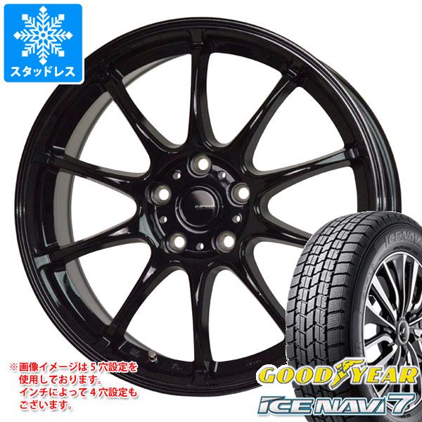 【タイヤ交換対象】2026年製 スタッドレスタイヤ グッドイヤー アイスナビ7 225/60R17 99Q & ジースピード G-07 7.0-17 タイヤホイール4本セット225/60-17 GOODYEAR ICE NAVI 7|タイヤマックス