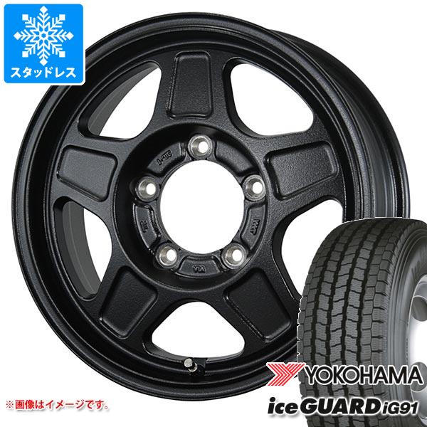 【タイヤ交換対象】スズキ ジムニーノマド JC74W用 スタッドレス ヨコハマ アイスガード iG91 225/70R16 117/115L ランドフット GWD タイヤホイール4本セット