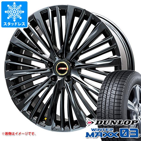 【タイヤ交換対象】アルファード 40系用 スタッドレス ダンロップ ウインターマックス03 WM03 225/55R19 103Q XL プレミックス MER-X タイヤホイール4本セット