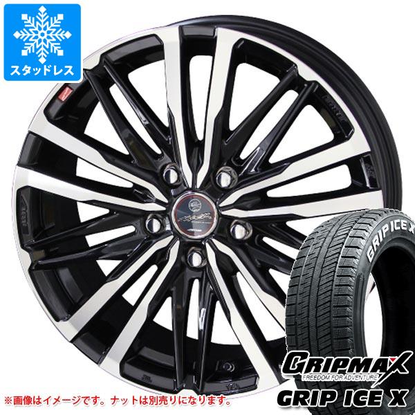 【タイヤ交換対象】スタッドレスタイヤ グリップマックス グリップアイスエックス 195/65R16 92T ホワイトレター ＆ スマック クレスト 6.0-16 タイヤホイール4本セット195/65-16 GRIP MAX GRIP ICE X WL