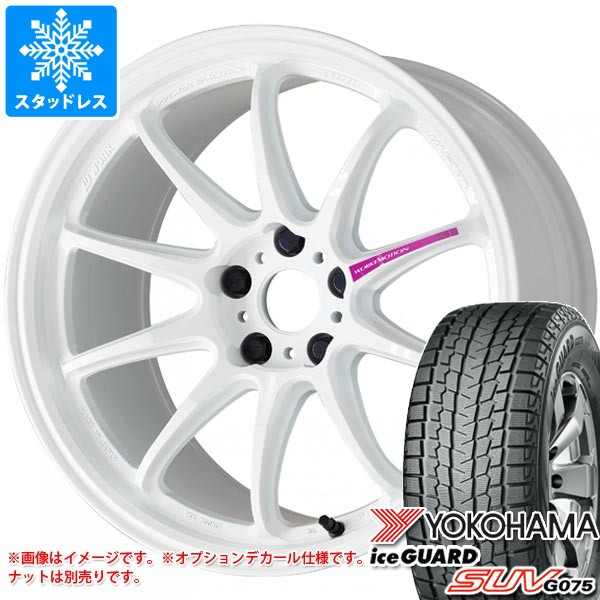 【タイヤ交換対象】スタッドレスタイヤ ヨコハマ アイスガード SUV G075 235/60R18 107T XL ＆ ワーク エモーション ZR10 7.5-18 タイヤホイール4本セット235/60-18 YOKOHAMA iceGUARD SUV G075
